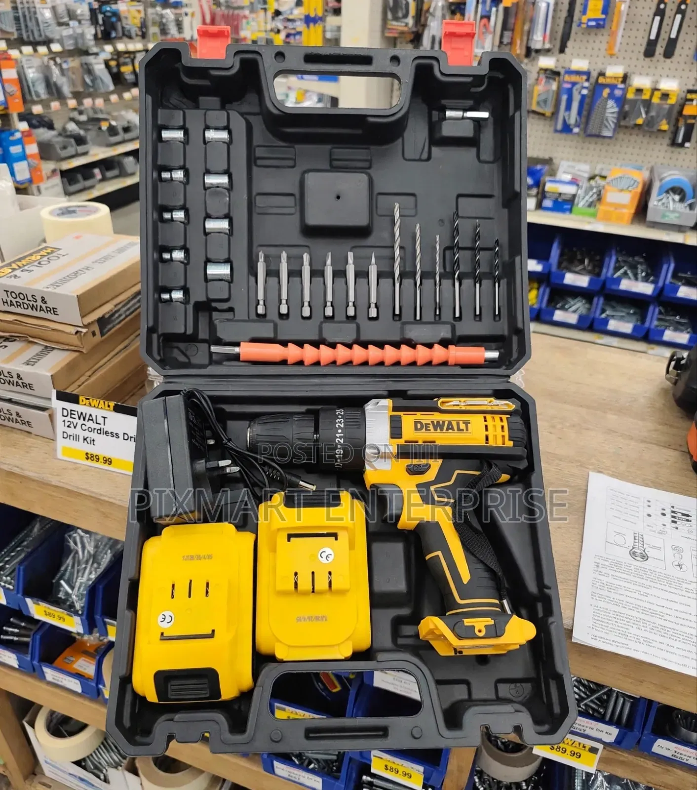 DeWalt 48V Cordless Drill Machine for Home and Workshop