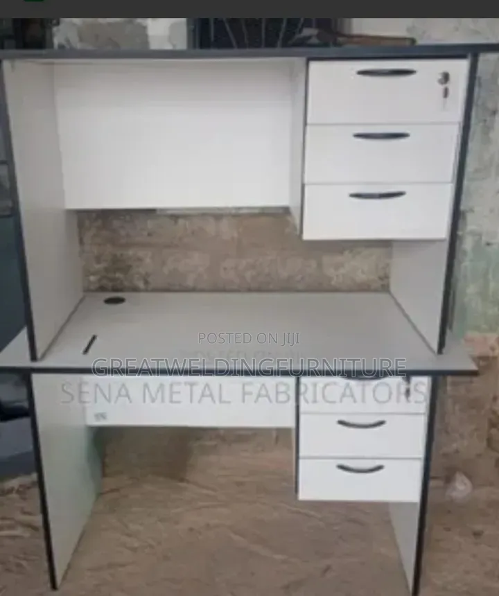 Modern White Wooden Office Desk