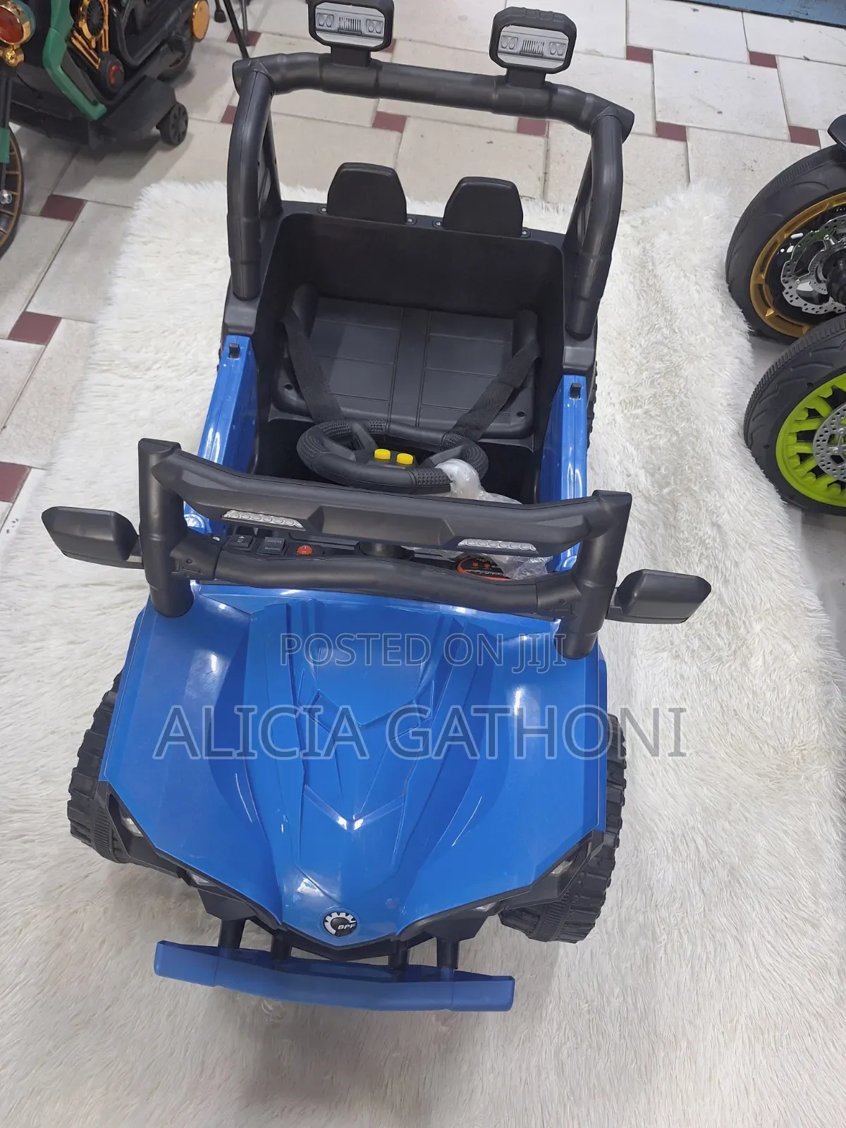 Blue Kids Car for Age 2_4yrs With Remote
