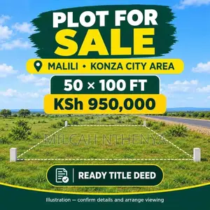 5050x100 Residential Plot for Sale in Malili, Konza City – KSh 950,000