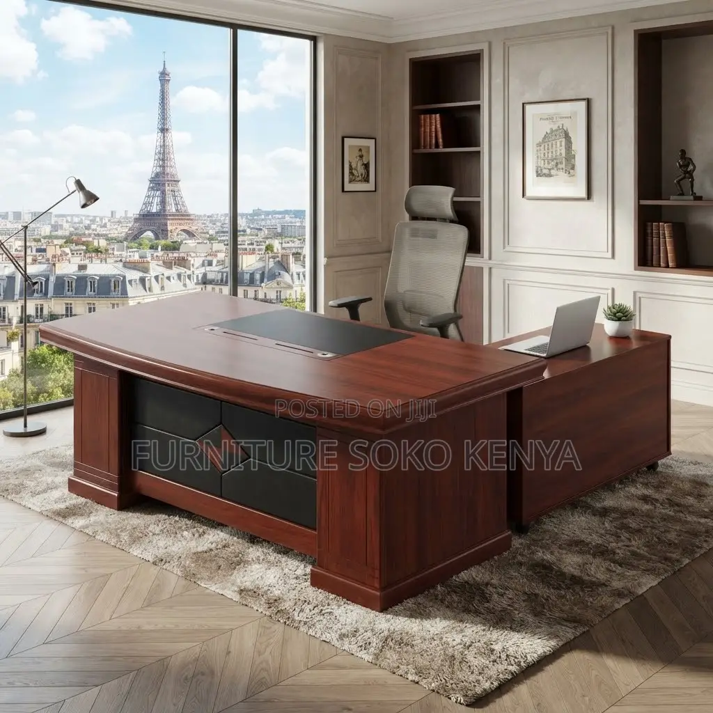 Office Desk; 1.8M Mahogany Executive Office Table