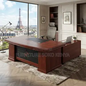 Office Desk; 1.8M Mahogany Executive Office Table