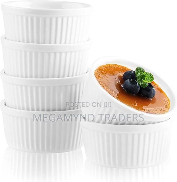 White Ceramic Ramekin Bowl - thumbnail 4