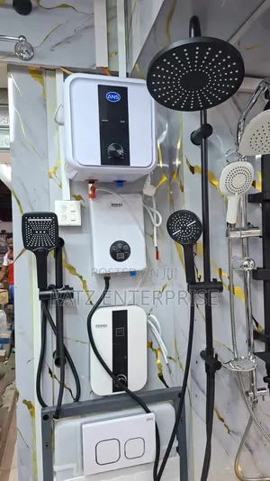 Morden Instant Heater With an Overhead Rainfall