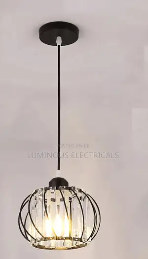 Nordic Industrial Crystal Drop Ceiling Fixture for Home & Cafe
