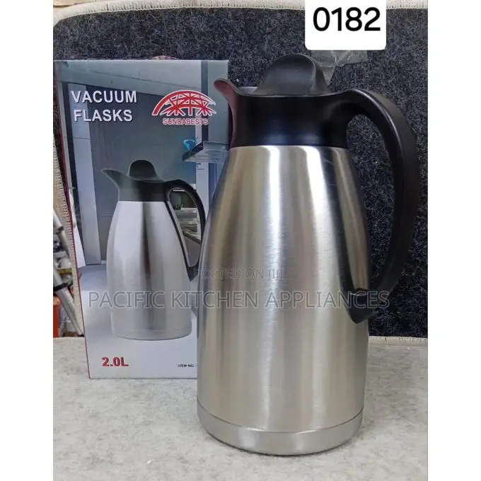 2-Litre Vacuum Flask. Designed With Double-Wall Vacuum Insulation