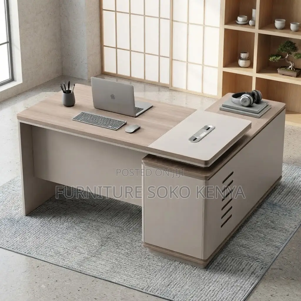 Office Desk; 1.8m Executive Desk With L Extension