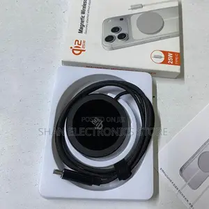 Compact Q12 Magnetic Phone Charger With Wireless Charging