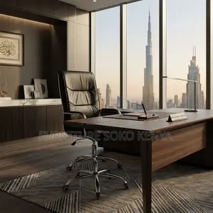 Office Chairs; Leather Visitors Office Adjustable High Chair