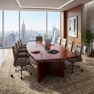 Office Table : Office 3-Meter Mahogany Boardroom Table