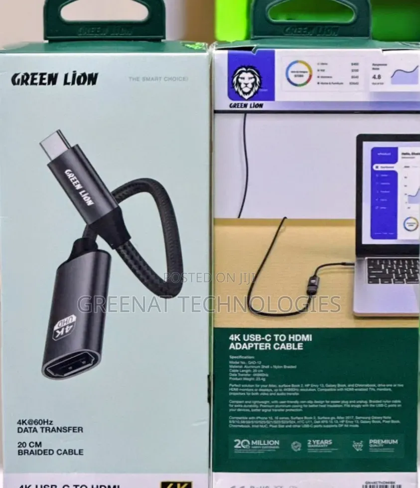 Green Lion 4K USB-C to HDMI Adapter Cable