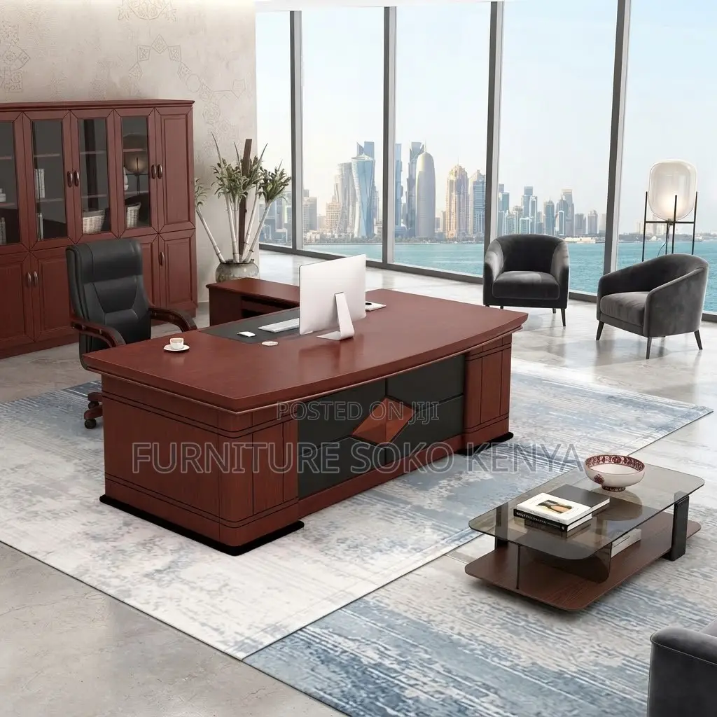 Office Desk; Executive Office Desk With Side Return – Premium
