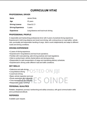 Driver Job