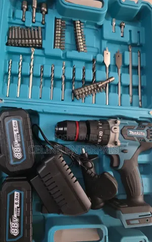 Makita 88V Cordless Impact Drill – 2 Batteries and Charger