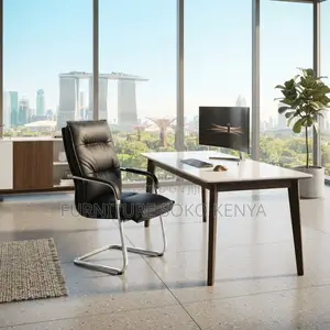 Executive Leather WaitingChair – Premium Comfortable Guest Office Seat