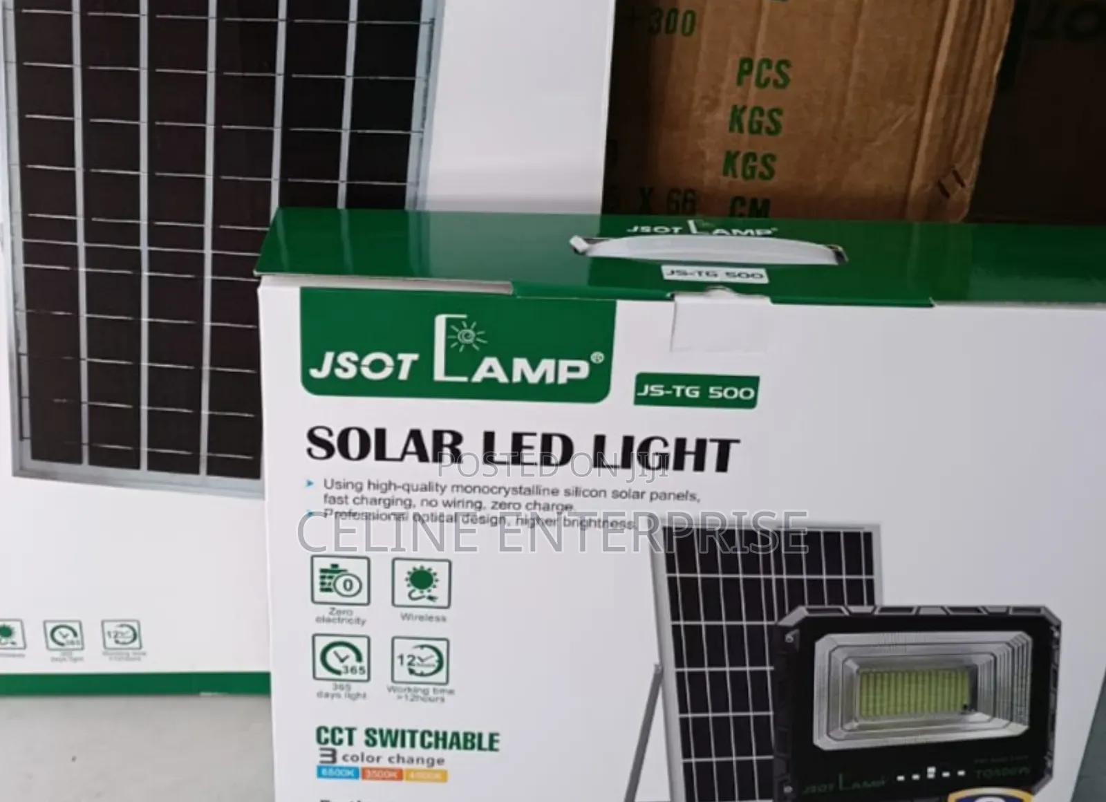 JSOT TG-500W Solar Security Light for Homes and Compounds