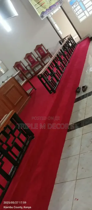 Plain Red Church Pulpit Wall to Wall Delta 4mm Carpet