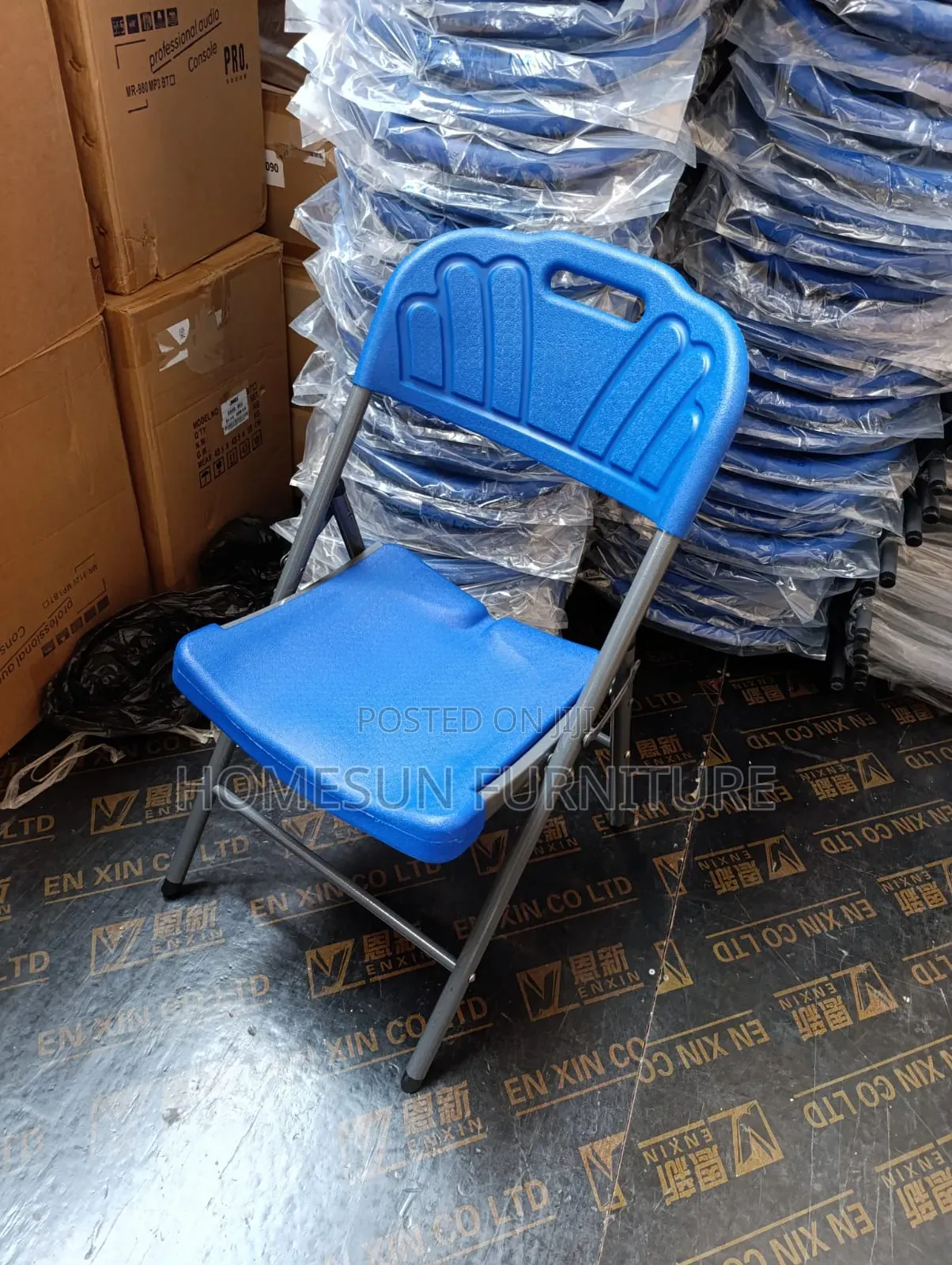 Foldable Chairs Blue
