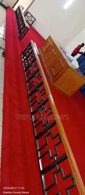 Durable 8mm Red USACarpet for Church Sanctuary