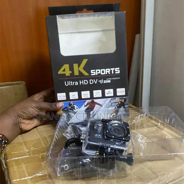 Mini Portable 4K WiFi Action Camera With LCD Display
