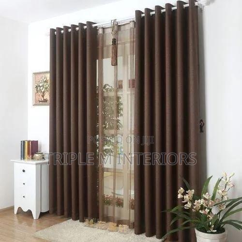 Imported Curtain Sets - ready.made Curtains 2pc(1.5m) + Sheer - thumbnail 2
