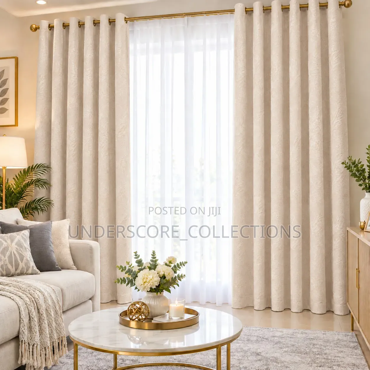 Heavy Linen Material Curtain