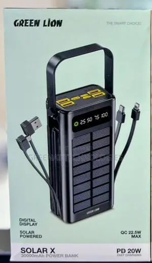 Green Lion Solar X 30,000mAh Power Bank