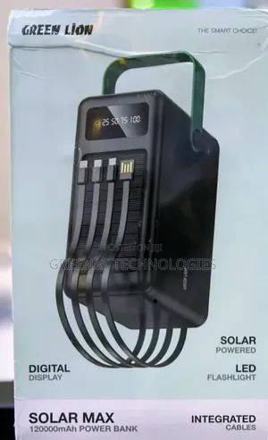 Green Lion Solar Max 120,000mAh Power Bank