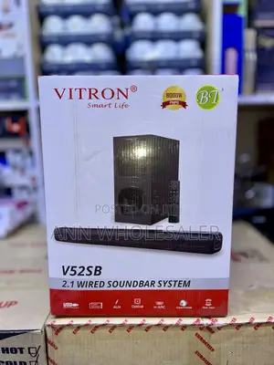 Vitron V52sb- 2.1ch Soundbar System With Bluetooth, Black. (1YR WRTY)
