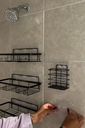 Patch Free 5pc Bathroom Organizers