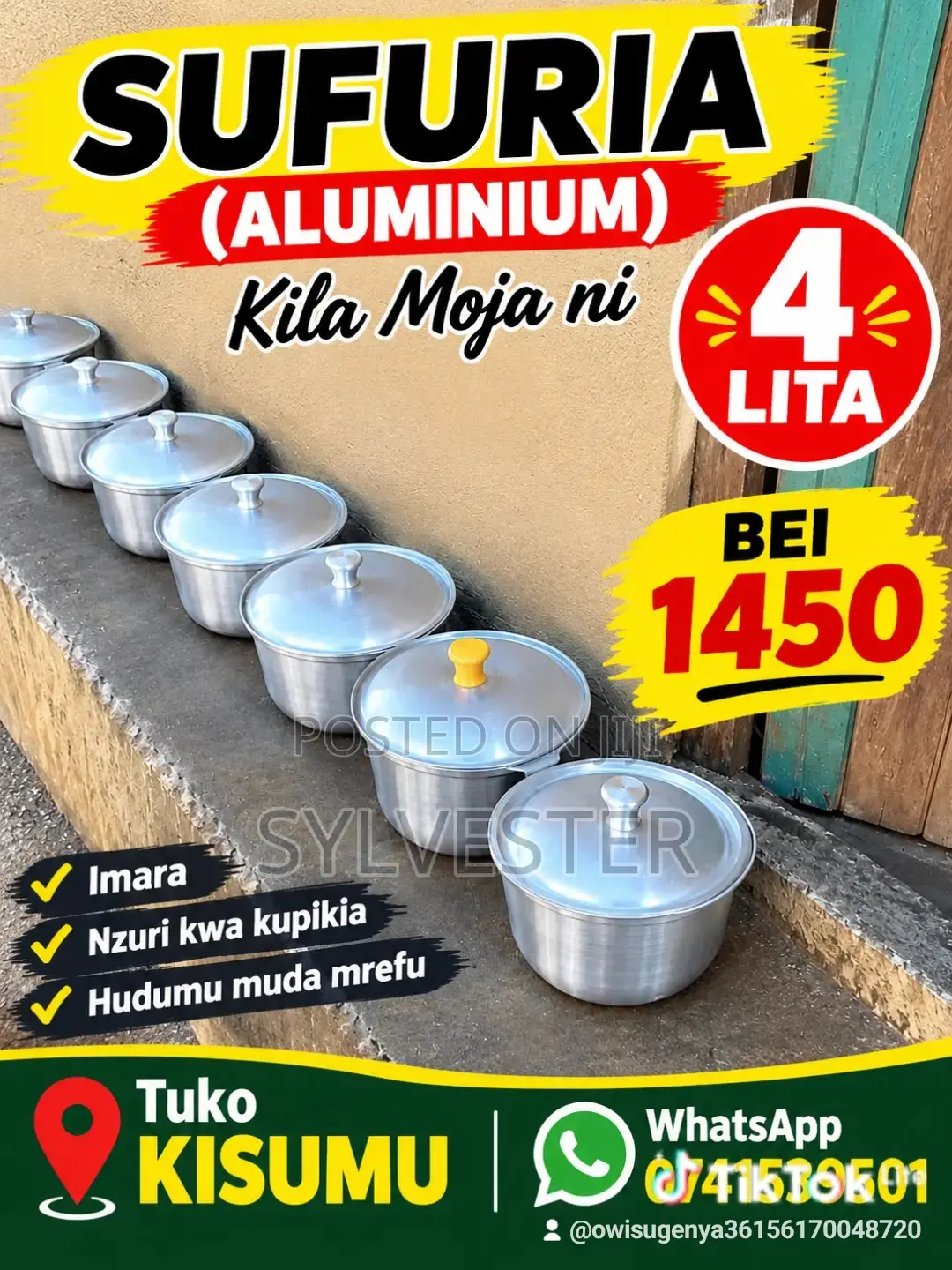 Heavy Duty Aluminium Pot