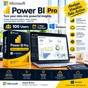 Microsoft Power Bi Pro 100 User / 1 Year Premium