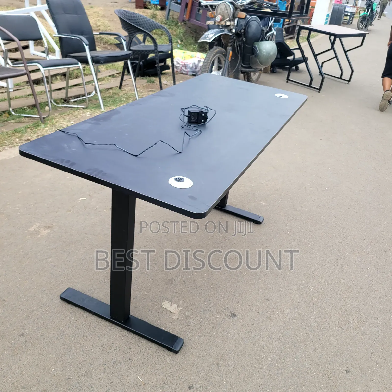 Electric Desk ; Black Adjustable Tables 1.4m