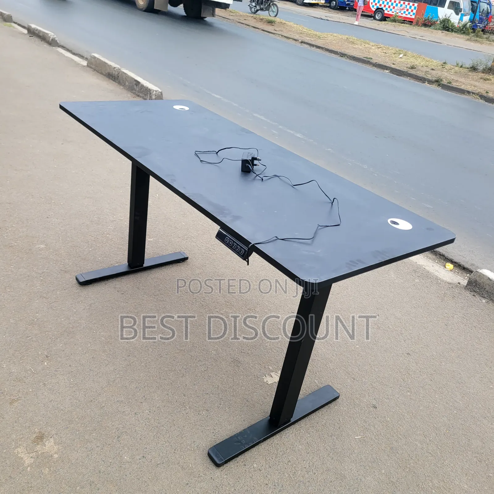 Electric Desk ; Black Adjustable Tables 1.4m