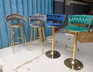 Luxury Velvet Bar Stool