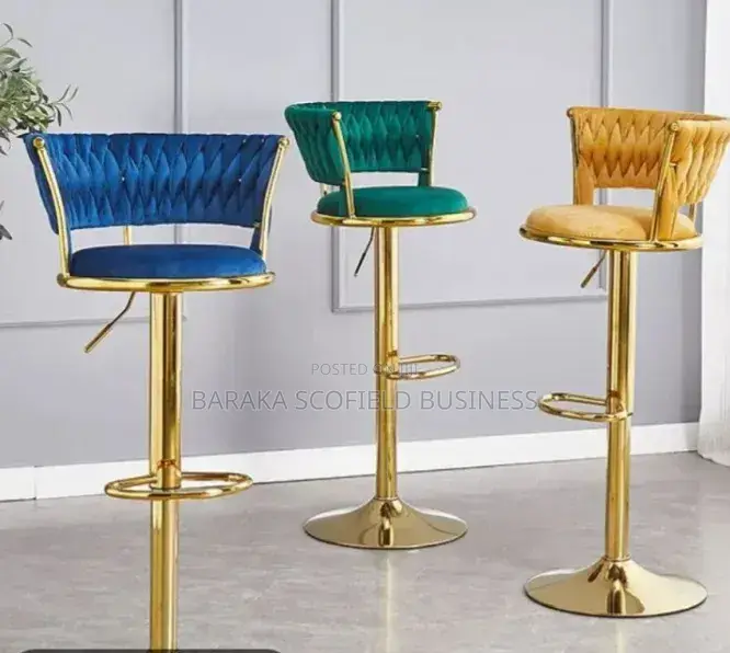 Luxury Velvet Bar Stool