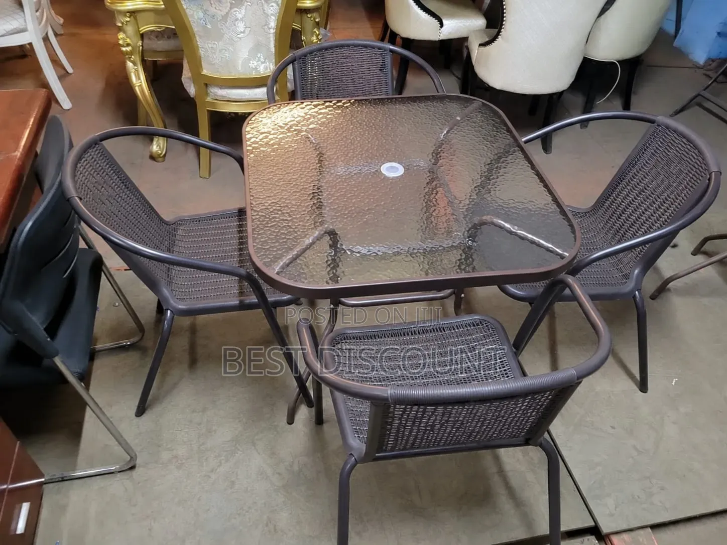 Outdoor Set With 4 - Chairs