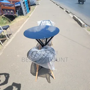 Round Glass Table and Chairs Set