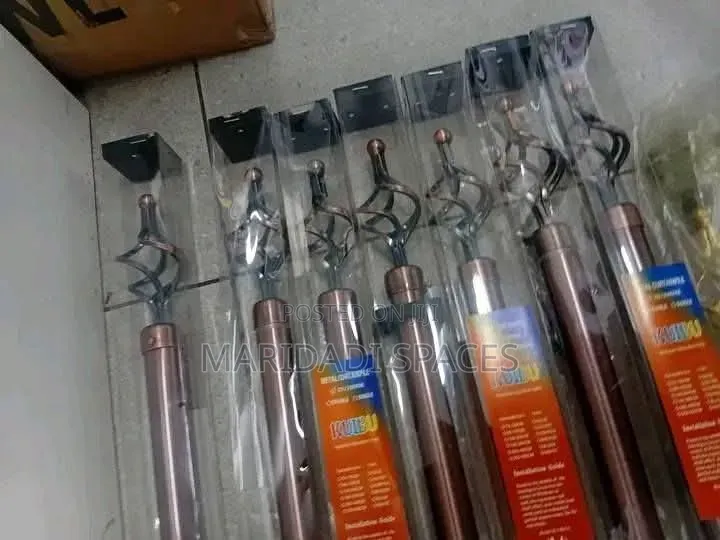 2m Expandable Double Curtain Rod
