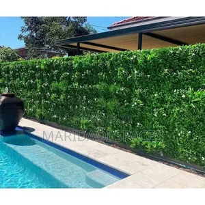 Artificial Hedge Fences - Faux Green Leaves for Balcony and Garden