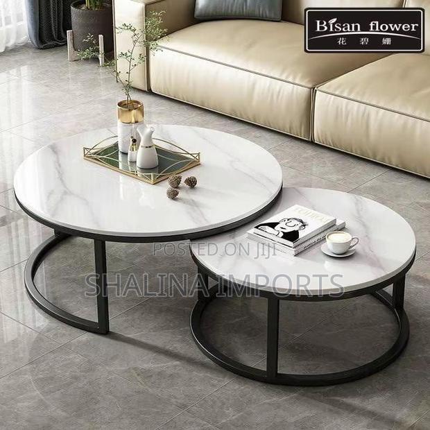 Pure Marble Nesting Table - main view
