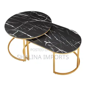 MDF Top With Marble Effect 2 in 1 Nesting Coffee Table