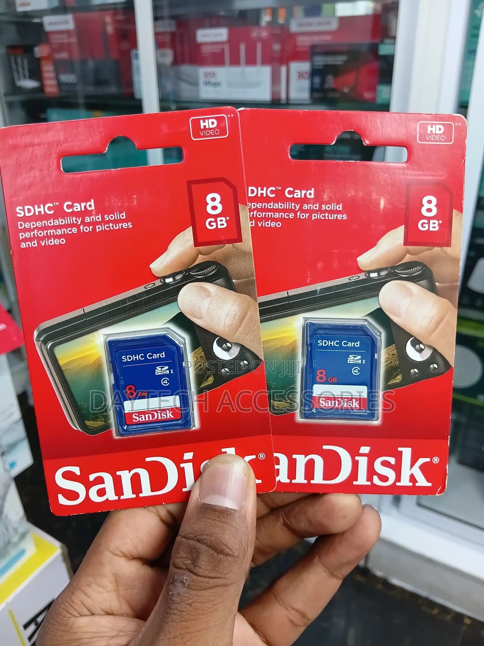SanDisk 8GB SDHC Class 4 Memory Cards.