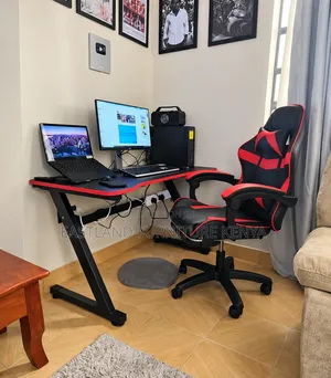Gaming Desk With Ergonomic Racing Chair – Complete Gaming Setup