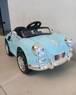 Light Blue Kids Electric Car Ride on Toy Blue Pink - Gn