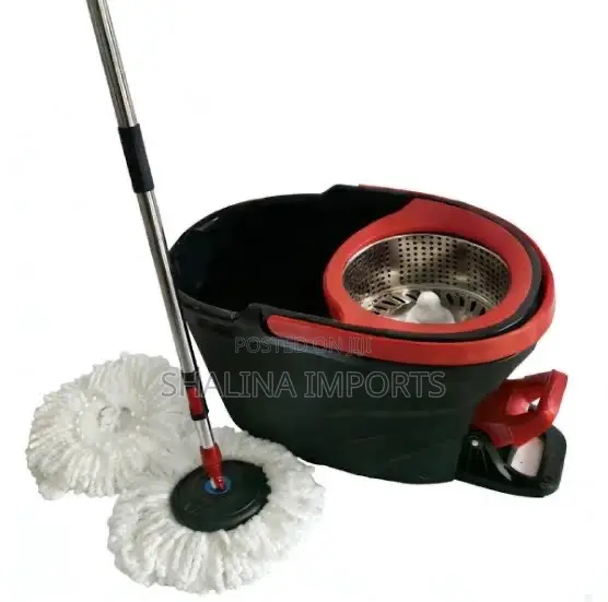 12L 360 Degrees Foot Pedal Spin Mop and Bucket