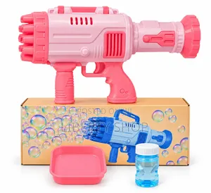40-Hole Automatic Bubble Gun Toy for Kids – Colourful Bubble Blower Fo