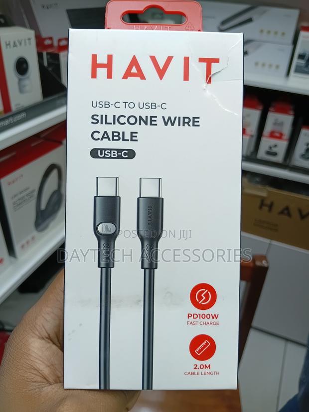 Havit Cable 100w TYPE-C to TYPE-C 2N - thumbnail 3