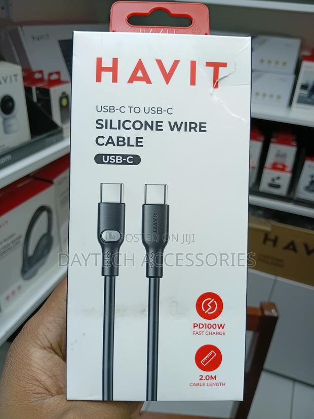 Havit Cable 100w TYPE-C to TYPE-C 2N - thumbnail 4