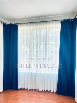 Premium Royal Blue Sitting Room Curtains